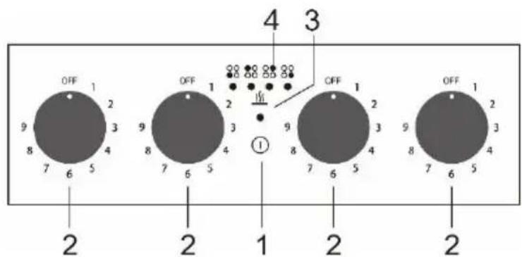 4 3 OFF 1 2 9 3 8 4 7 6 5 OFF 1 2 9 3 8 4 7 6 5 OFF 1 2 9 3 8 4 7 6 5 OFF 1 2 9 3 8 4 7 6 5 ① 2 2 1 2 2