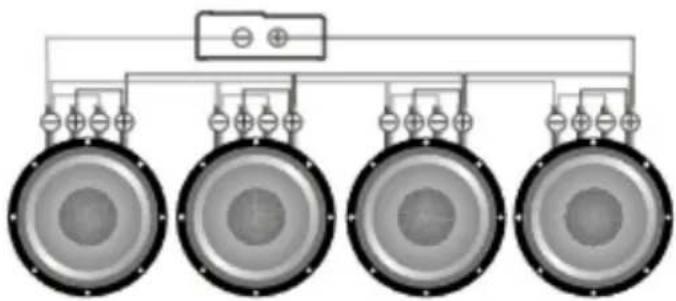 Deaf Bonce Machete MFA-4.80 - Subwoofers in series, coils in parallel - 9