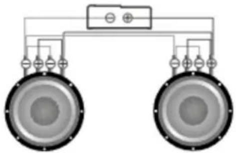 Deaf Bonce Machete MFA-4.80 - Subwoofers in series, coils in parallel - 7