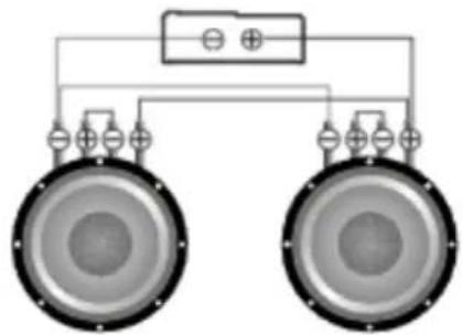 Deaf Bonce Machete MFA-4.80 - Subwoofers in series, coils in parallel - 4