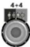 Deaf Bonce Machete MFA-4.80 - Voice coils 1+1,2+2,4+4 Ohm - 3