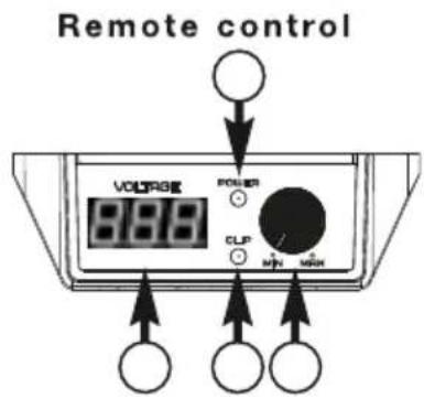 Remote control VOLTAGE 888 POWER CLIP +/- +/- +/-