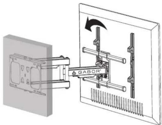 Gabor FSM-X - Mounting the Display on the Wall Bracket - 1