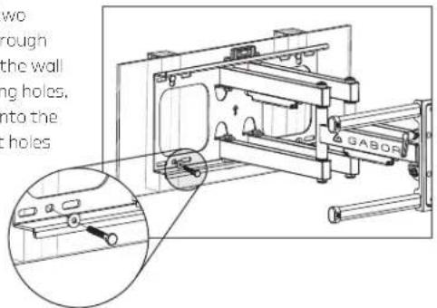 wo rough the wall ing holes, into the ch holes GABOR
