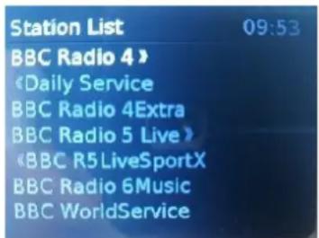 Station List BBC Radio 4 > 《Daily Service BBC Radio 4Extra BBC Radio 5 Live > 《BBC R5LiveSportX BBC Radio 6Music BBC WorldService