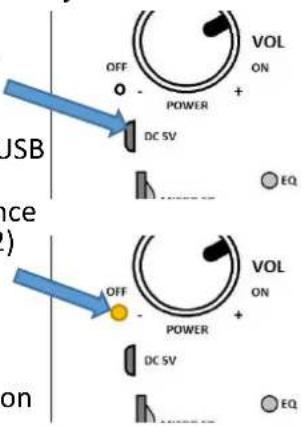 USB ance ) on OFF VOL ON POWER + DC SV EQ OFF VOL ON POWER + DC SV EQ