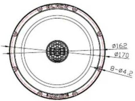 Ø162 Ø170 8-Ø4.2