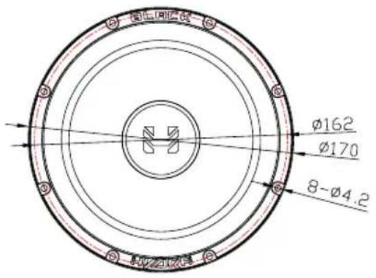 Φ162 Φ170 8-Φ4.2