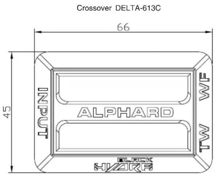 Crossover DELTA-613C 66 45 INDI ALPHARD WF TW MT BLACK HYDRF