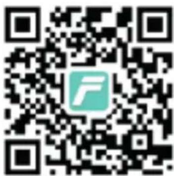 QR code with a central logo, likely linking to a digital service or website.