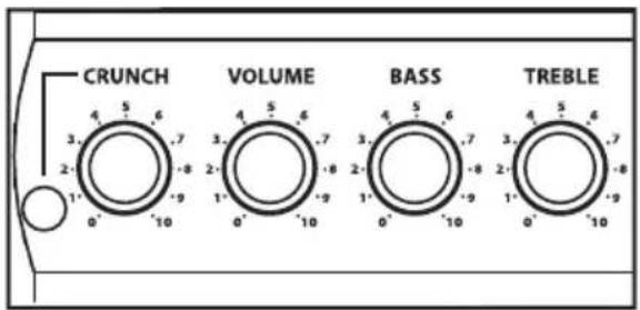 CRUNCH VOLUME BASS TREBLE
