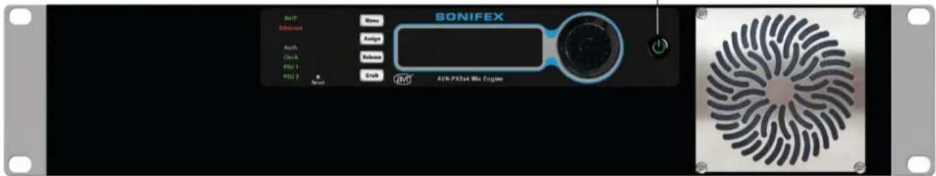 SONIFEX AntF Differential Auto Clock PSU 1 PSU 2 Next Name Assign Release Grab AVN-FX2x4 Mix Engine