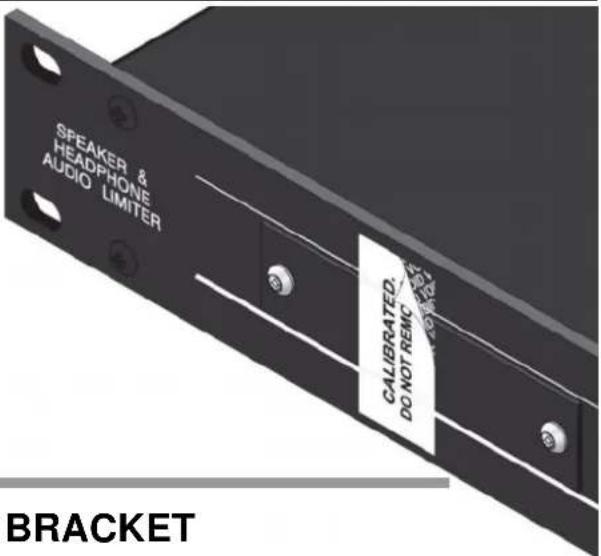 SPEAKER & HEADPHONE AUDIO LIMITER CALIBRATED. DO NOT REMC BRACKET