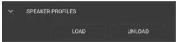SPEAKER PROFILES LOAD UNLOAD