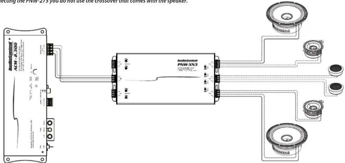AUCM - 2.300 AudioControl PNW-XN3 Selecting the PNW-275 you do not use the crossover that comes with the speaker. AudioControl PNW-XN3