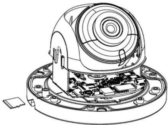ACTi A76 - How to Insert the Memory Card - 1