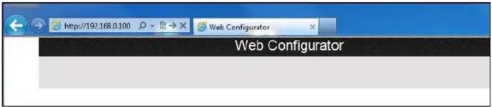 http://192.168.0.100 Web Configurator Web Configurator