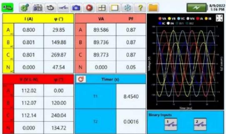 Megger PMM-2 - Combined waveform with binary mode - 1