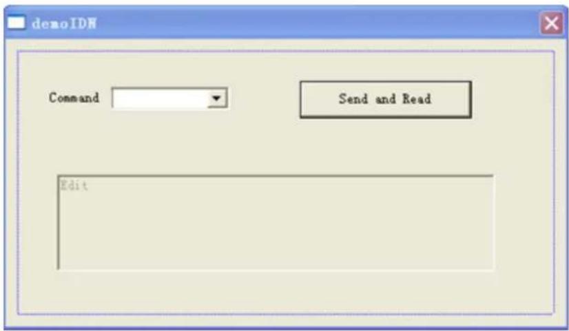 demoIDN Command Send and Read Edit