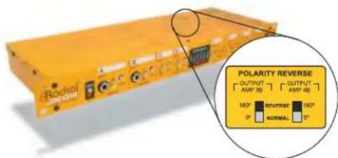 Raviol OUTPUT AMP 30 OUTPUT AMP 48 182° 0° REVERSE NORMAL 182° 0° POLARITY REVERSE