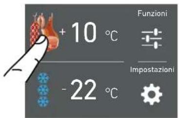 + 10 °C - 22 °C Funzioni Impostazioni