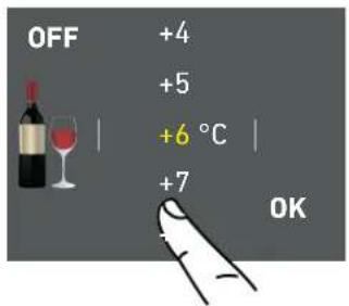 OFF +4 +5 +6 °C +7 OK