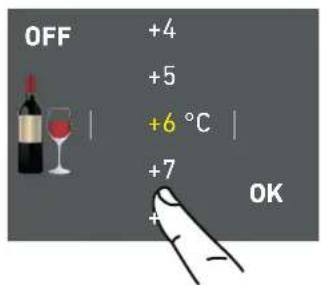 OFF +4 +5 +6 °C +7 + OK