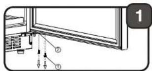 Diagram showing a device with labeled parts and numbered annotations, likely illustrating a mechanical or electrical assembly.
