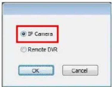 IP Camera Remote DVR OK Cancel