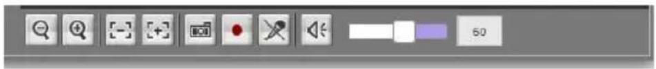 User interface toolbar with function buttons and a numeric input field showing '60'