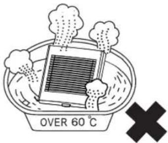OVER 60 °C