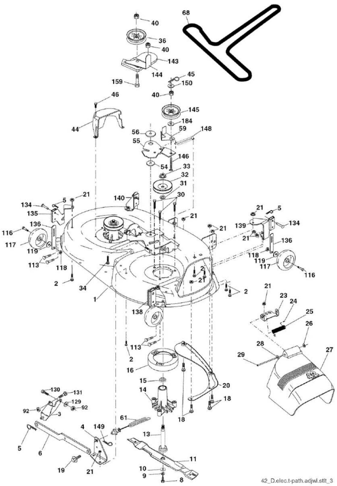 Exploded view diagram of a mechanical assembly with numbered components and Chinese watermark