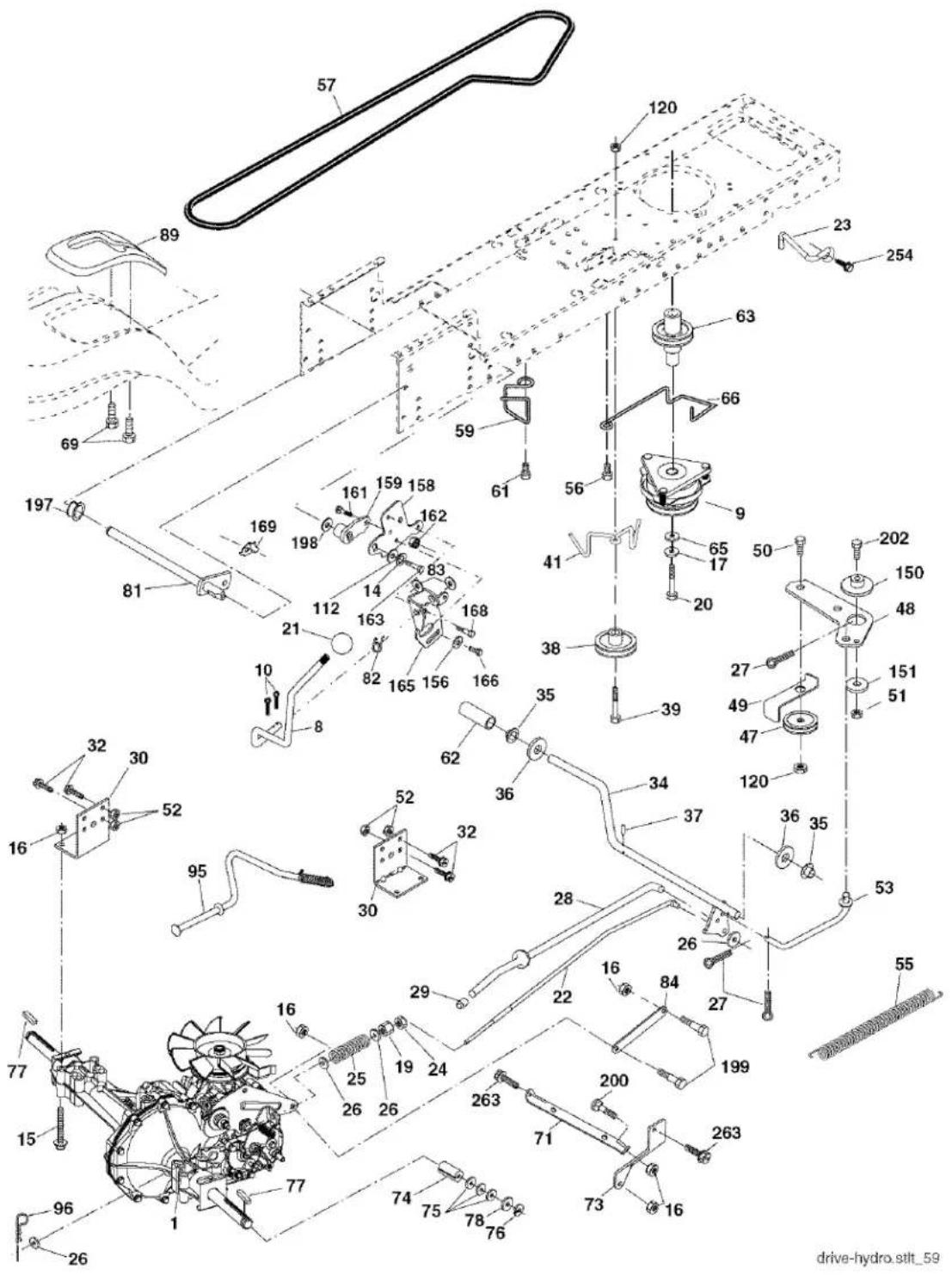 Technical diagram of a mechanical assembly with numbered components and labeled parts, likely from an engineering or manufacturing context.