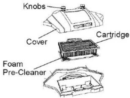 Knobs Cover Cartridge Foam Pre-Cleaner