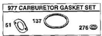 977 CARBURETOR GASKET SET 51 137 276