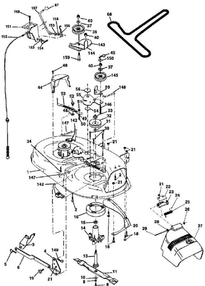 Technical diagram of a mechanical device with numbered components and labeled parts