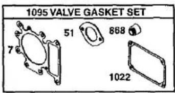 1095 VALVE GASKET SET 7 51 868 1022