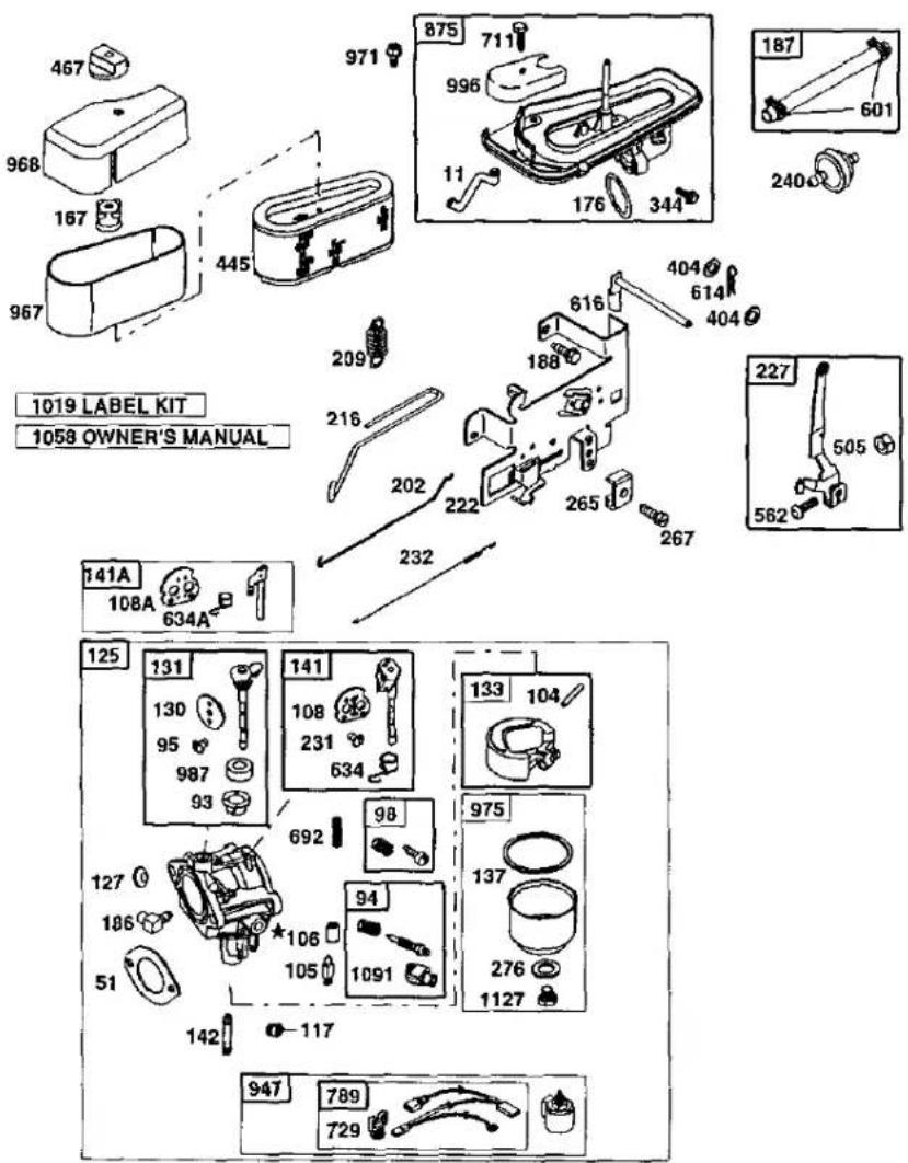 467 968 167 967 971 875 711 996 11 176 344 240 187 601 1019 LABEL KIT 1058 OWNER'S MANUAL 209 216 202 222 265 267 227 505 562 141A 108A 634A 232 125 131 130 95 987 93 141 108 231 634 133 104 692 98 975 137 106 105 94 1091 276 1127 127 186 51 142 -117 947 789 729