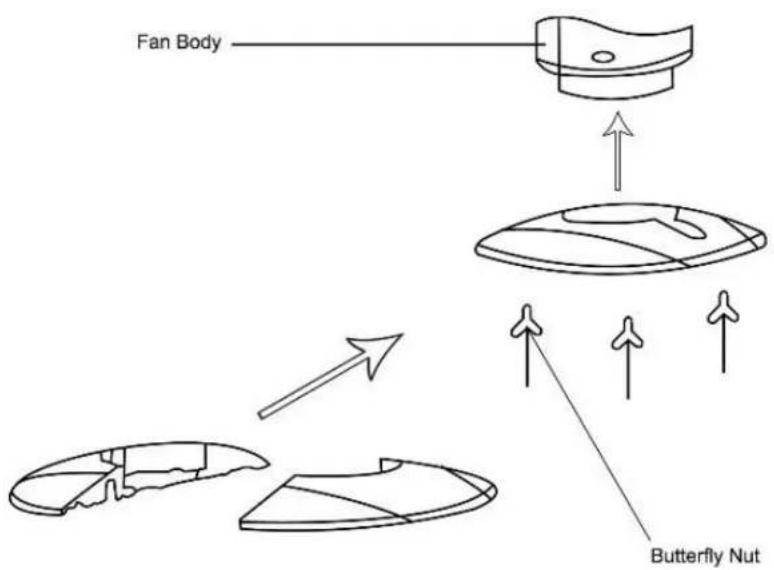 Fan Body Butterfly Nut