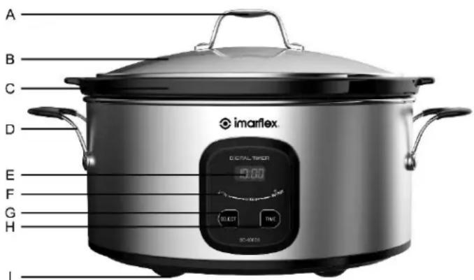 A B C D E F G H imarflex DIGITAL TIMER 0:00 SELECT TIME 30-40000