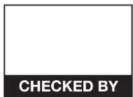 CHECKED BY