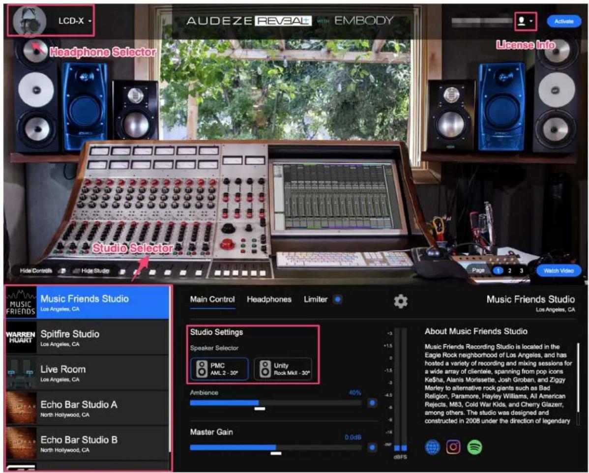 LCD-X AUDEZE REVSAL WITH EMBODY Active Headphone Selector License Info Studio Selector Hide Controls Hide Studio Page 1 2 3 Watch Video Music Friends Studio Los Angeles, CA WARREN HUART Spitfire Studio Los Angeles, CA Live Room Los Angeles, CA Echo Bar Studio A North Hollywood, CA Echo Bar Studio B North Hollywood, CA Main Control Headphones Limiter Music Friends Studio Los Angeles, CA Studio Settings Speaker Selector PMC AML 2 - 30° Unity Rock MkII -30° Ambience 40% Master Gain 0.0dB About Music Friends Studio Music Friends Recording Studio is located in the Eagle Rock neighborhood of Los Angeles, and has hosted a variety of recording and mixing sessions for a wide array of clientele, spanning from pop icons Ke$ha, Alanis Morissette, Josh Groban, and Ziggy Marley to alternative rock giants such as Bad Religion, Paramore, Hayley Williams, All American Rejects, M83, Cold War Kids, and Cherry Glazerr, among others. The studio was designed and constructed in 2008 under the direction of legendary dBFS