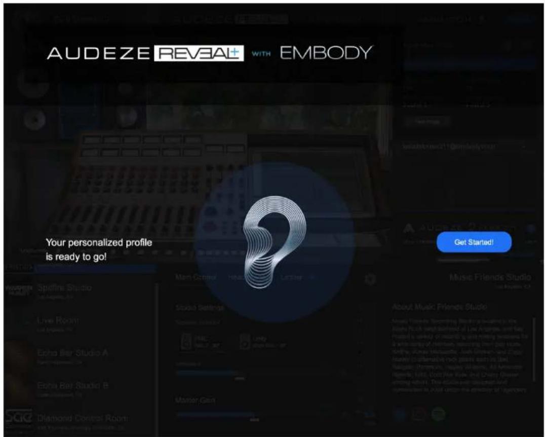 AUDEZE REVEAL+ WITH EMBODY Your personalized profile is ready to go! Get Started! About Music Friends Studio Music Friends Studio Live Room Echo Bar Studio A Echo Bar Studio B Diamond Control Room Master Gang