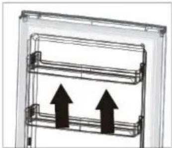 Heinner HCNF-HM293XE++ - Positioning the door balconies - 1