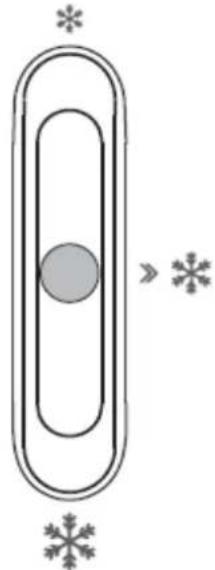 Heinner HCNF-HM293XE++ - Setarea temperaturii compartimentului de congelare - 1