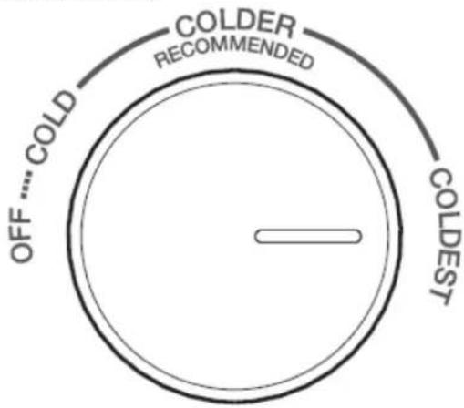 COLDER RECOMMENDED OFF ... COLD COLDEST