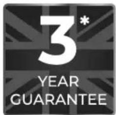 3* YEAR GUARANTEE