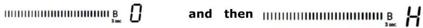 B 3 sec 0 and then B 3 sec H