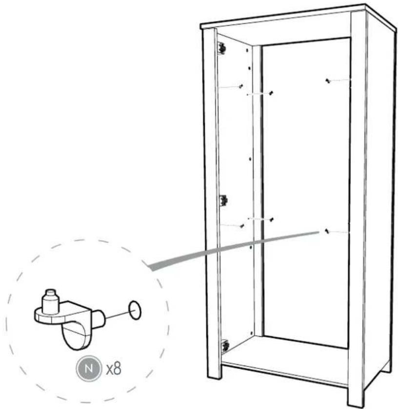 Silver Cross Seville Cot bed - Fittings list: - 18