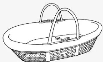 Silver Cross Moses Basket - 1